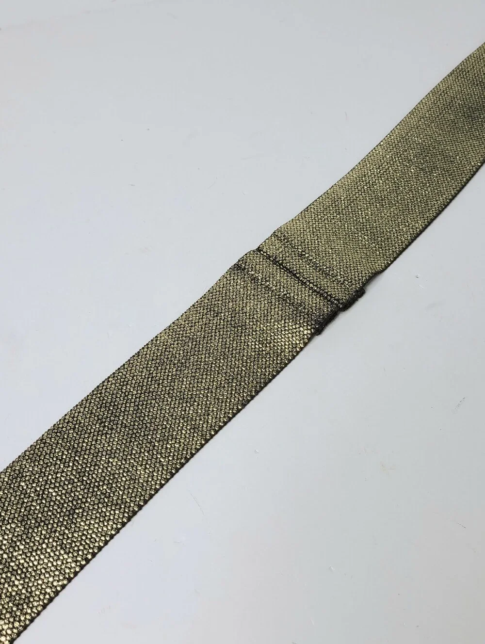 Linea Pelle LP Metallic Brown Leather Stretch Belt